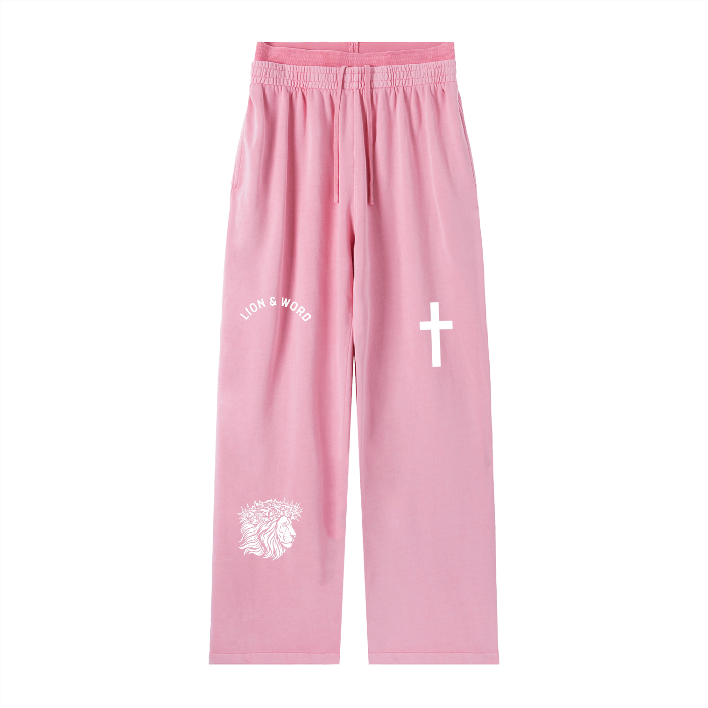LION AND WORD VINTAGE WASHED WAIST PANTS