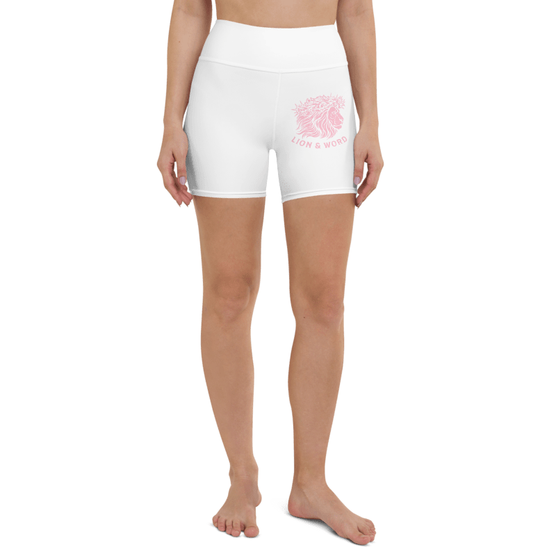LION & WORD PINK LION YOGO SHORTS