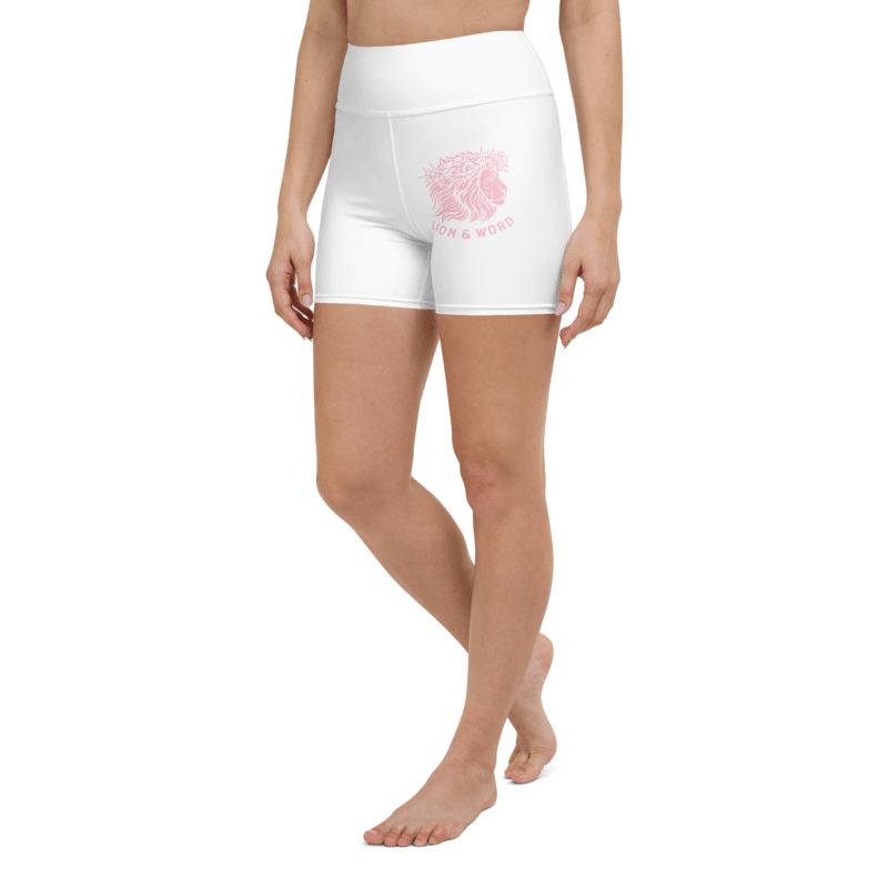 LION & WORD PINK LION YOGO SHORTS