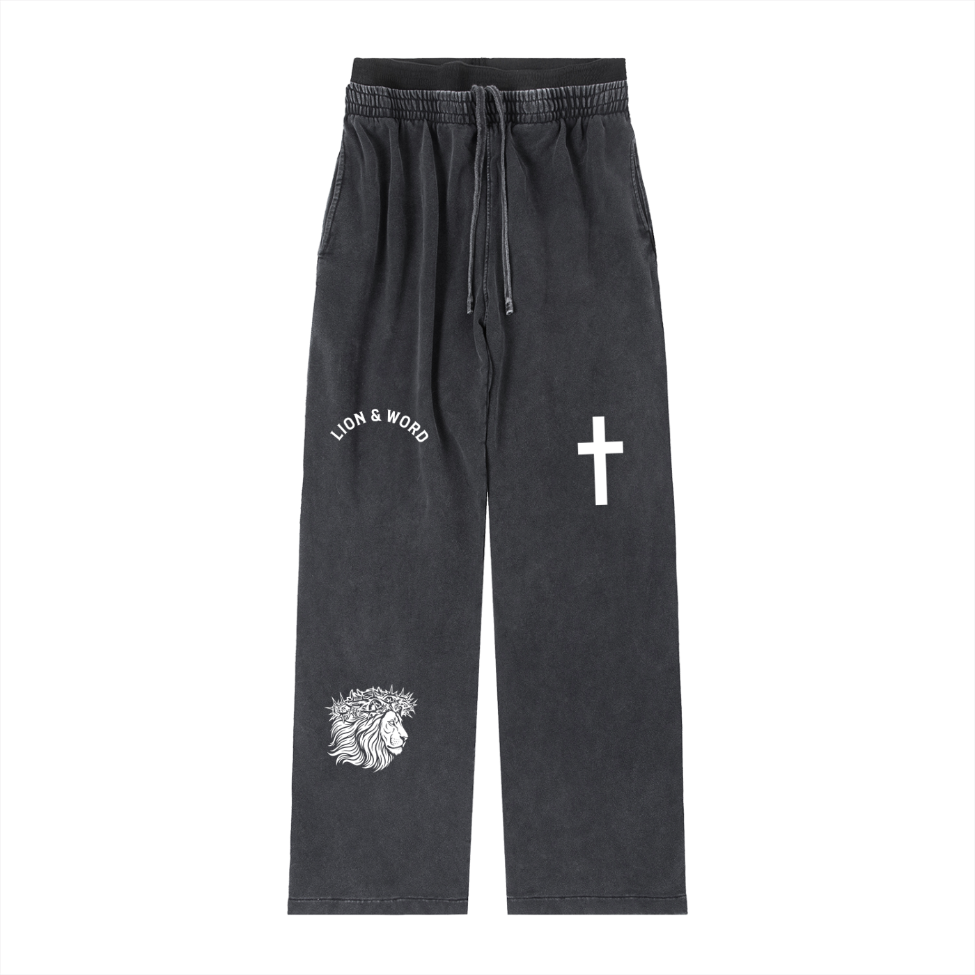 LION & WORD VINTAGE WASHED WAIST PANTS
