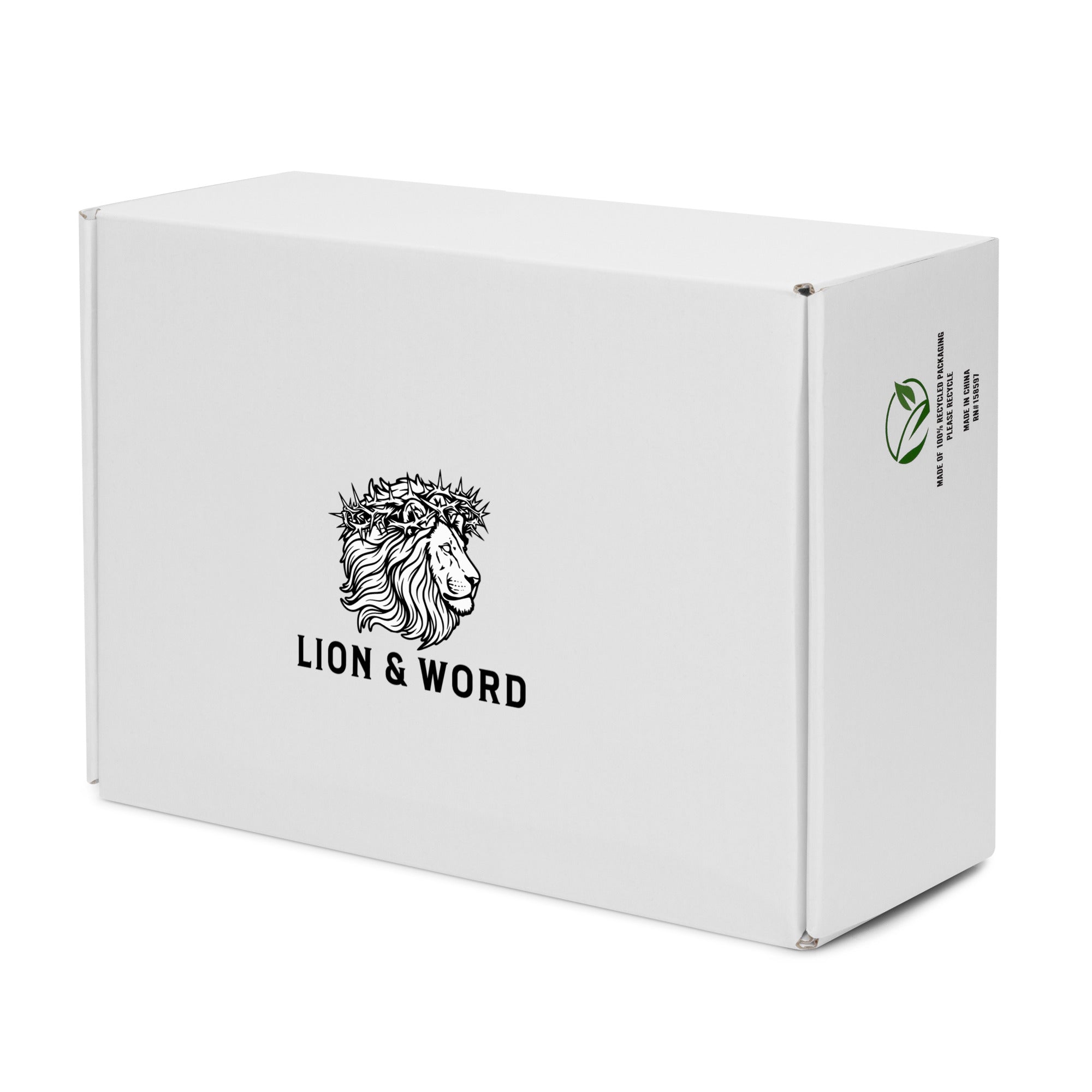 LION AND  WORD MENS HIGH TOP CANVAS SHOES