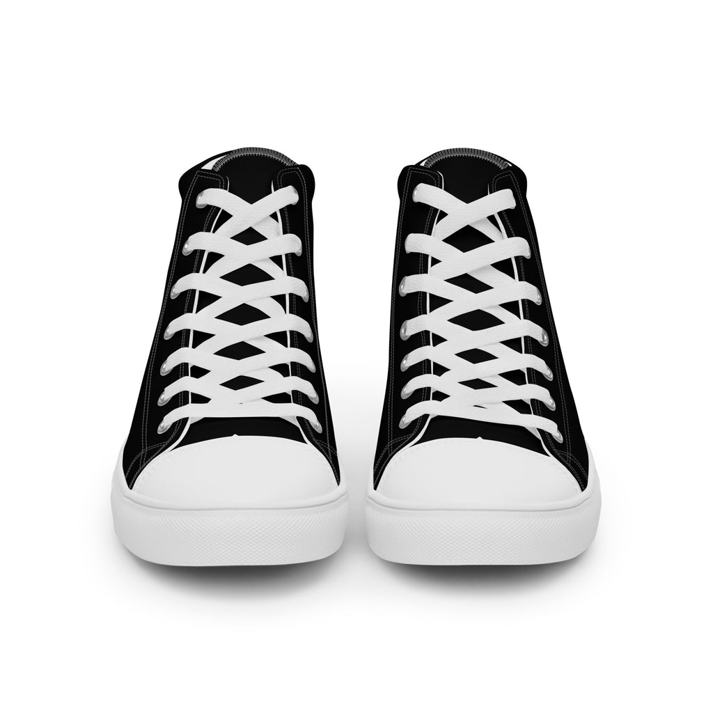 LION AND  WORD MENS HIGH TOP CANVAS SHOES