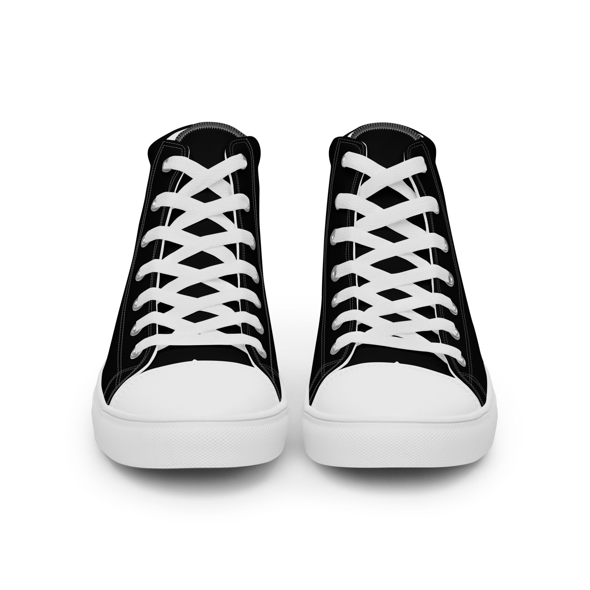 LION AND  WORD MENS HIGH TOP CANVAS SHOES