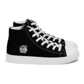LION AND  WORD MENS HIGH TOP CANVAS SHOES